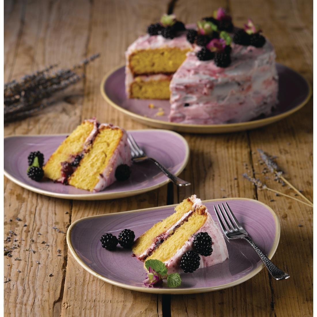 Churchill Stonecast Lavendel-Lotus-Teller, 228 mm, (12 Stück)