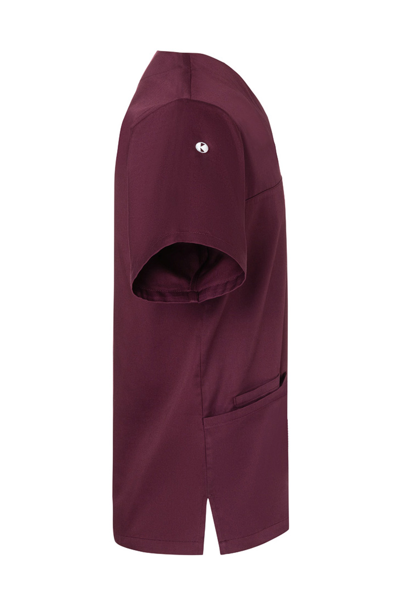 Tunique homme à enfiler à manches courtes Essential, en matériau durable - Aubergine - L