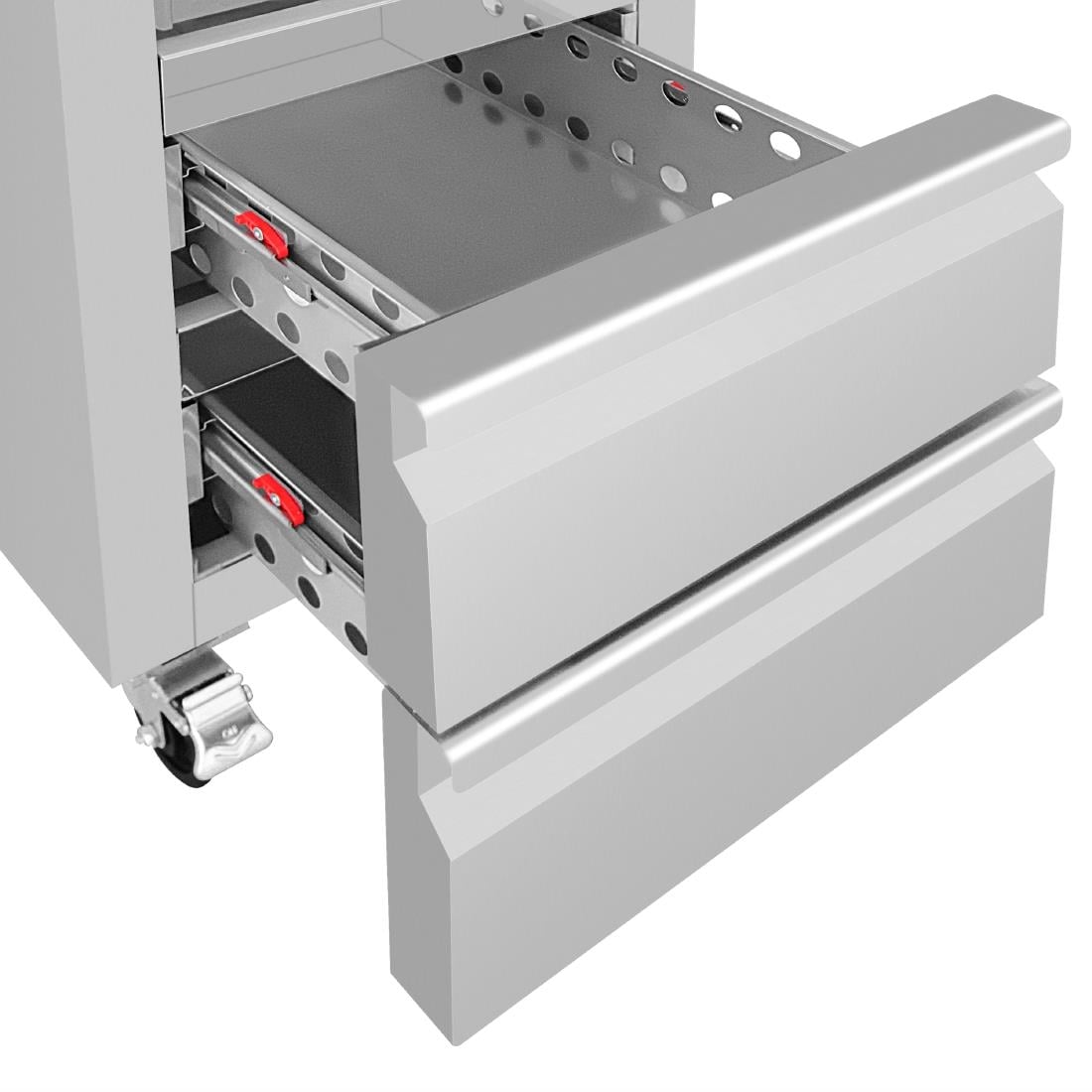 Armoire réfrigérée positive GN slimline 1 porte 2 tiroirs Polar série U 292 L