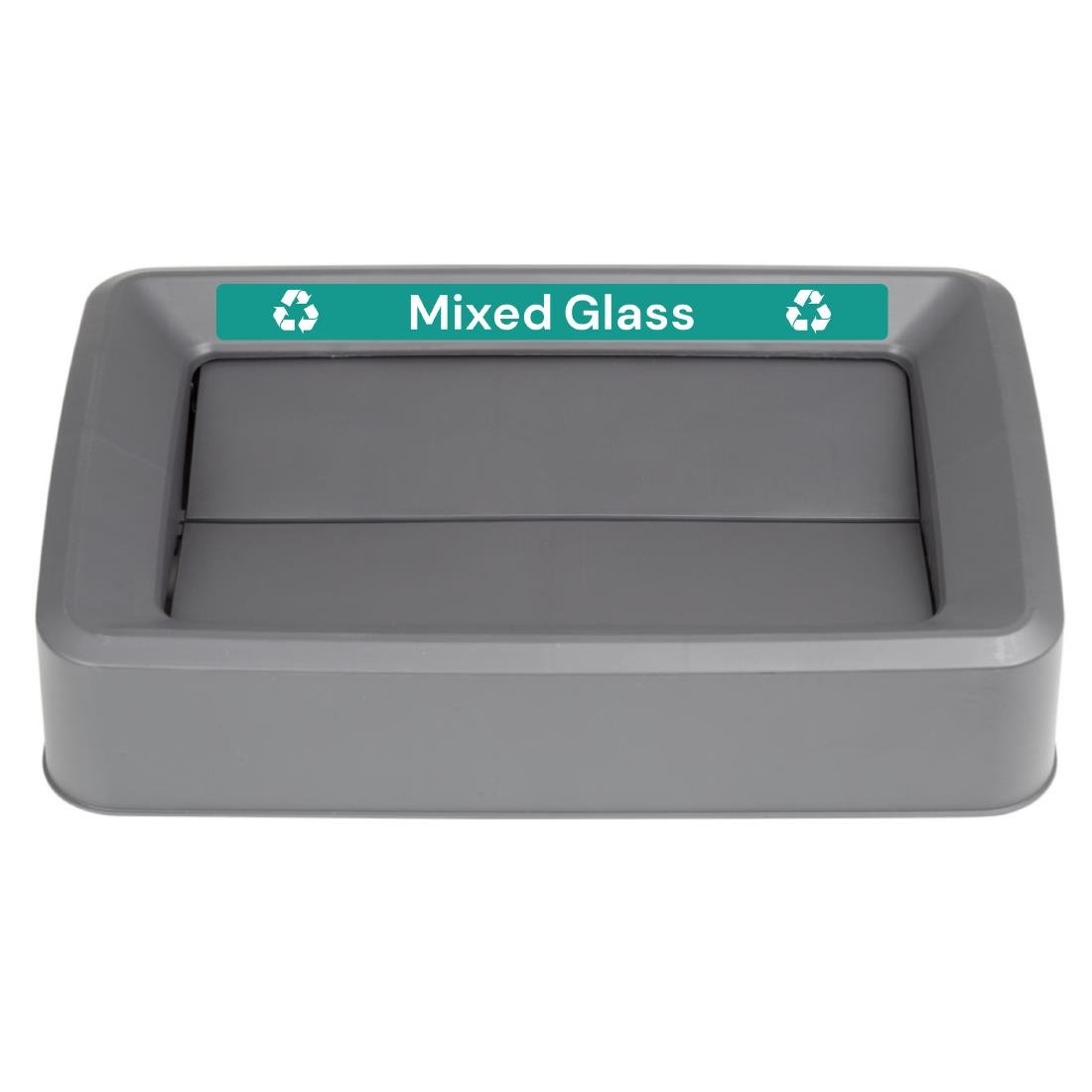 Étiquette adhésive de couvercle de poubelle Jantex Slim verres