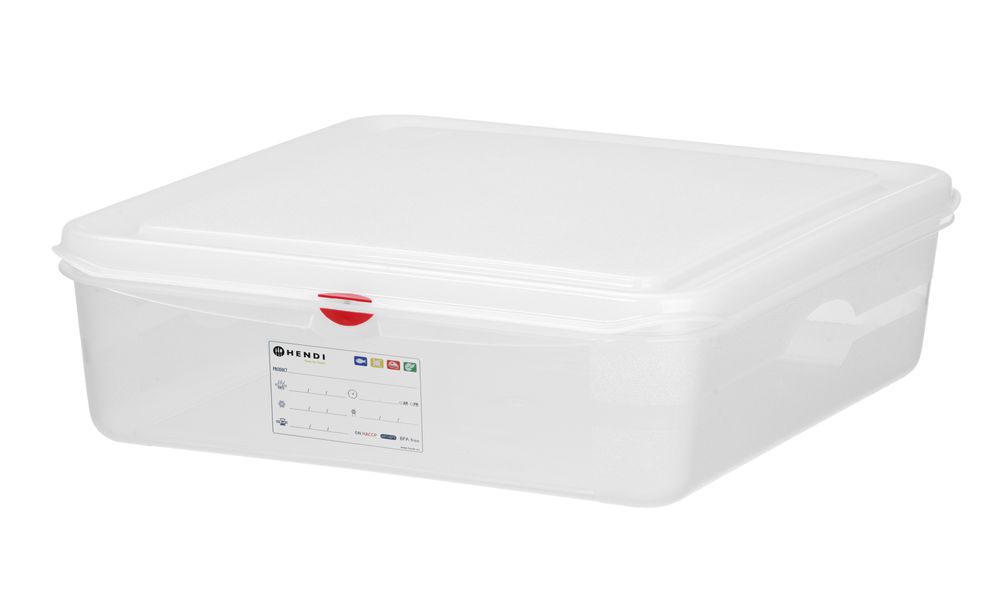 GN 1/1 Behälter - Polypropylen - GN 1/1 - 13L - Transparent - 530x325x(H)100mm