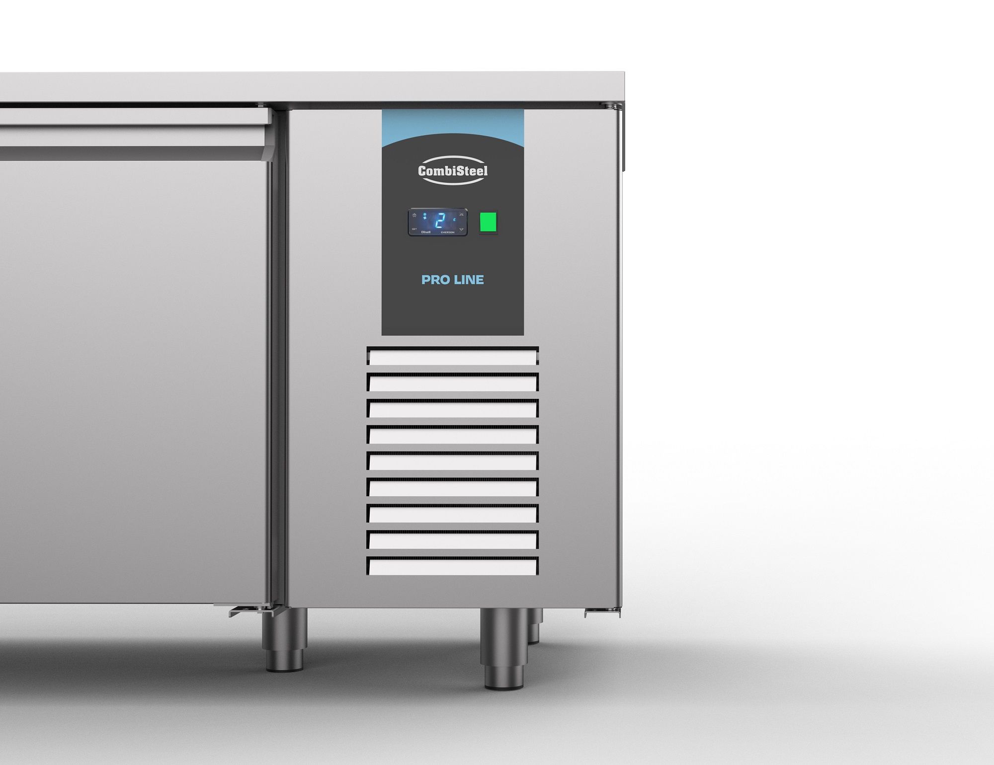 Bakkerij Koelwerkbank RVS - 3 deuren - 2100x800x(h)850mm