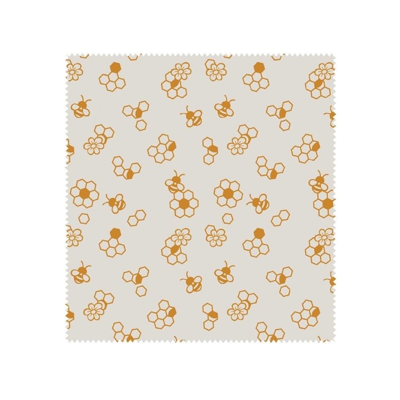 Tissu en cire d'abeille Noix S - 180 x 200 mm - 10 morceaux