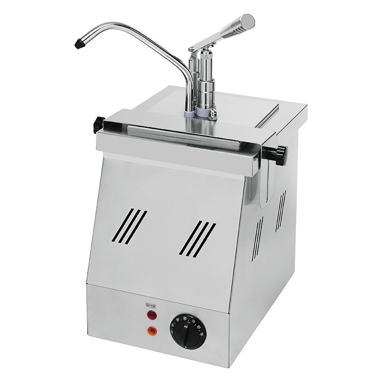 Distributeur de sauce piquante avec commande à levier - GN1/6 - 230(l)x290(p)x510(h)mm