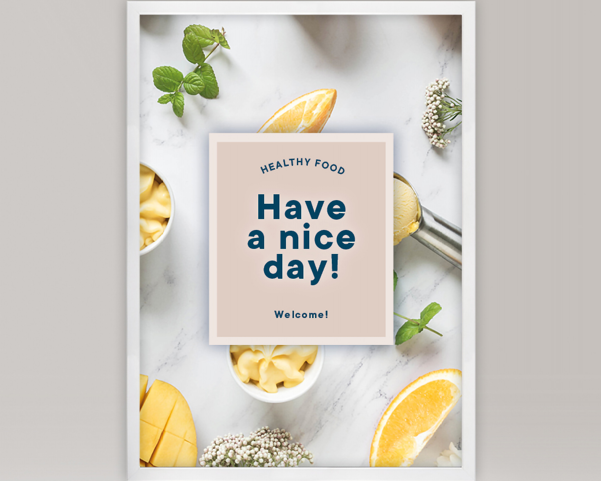 Cadre à pression A1 - blanc