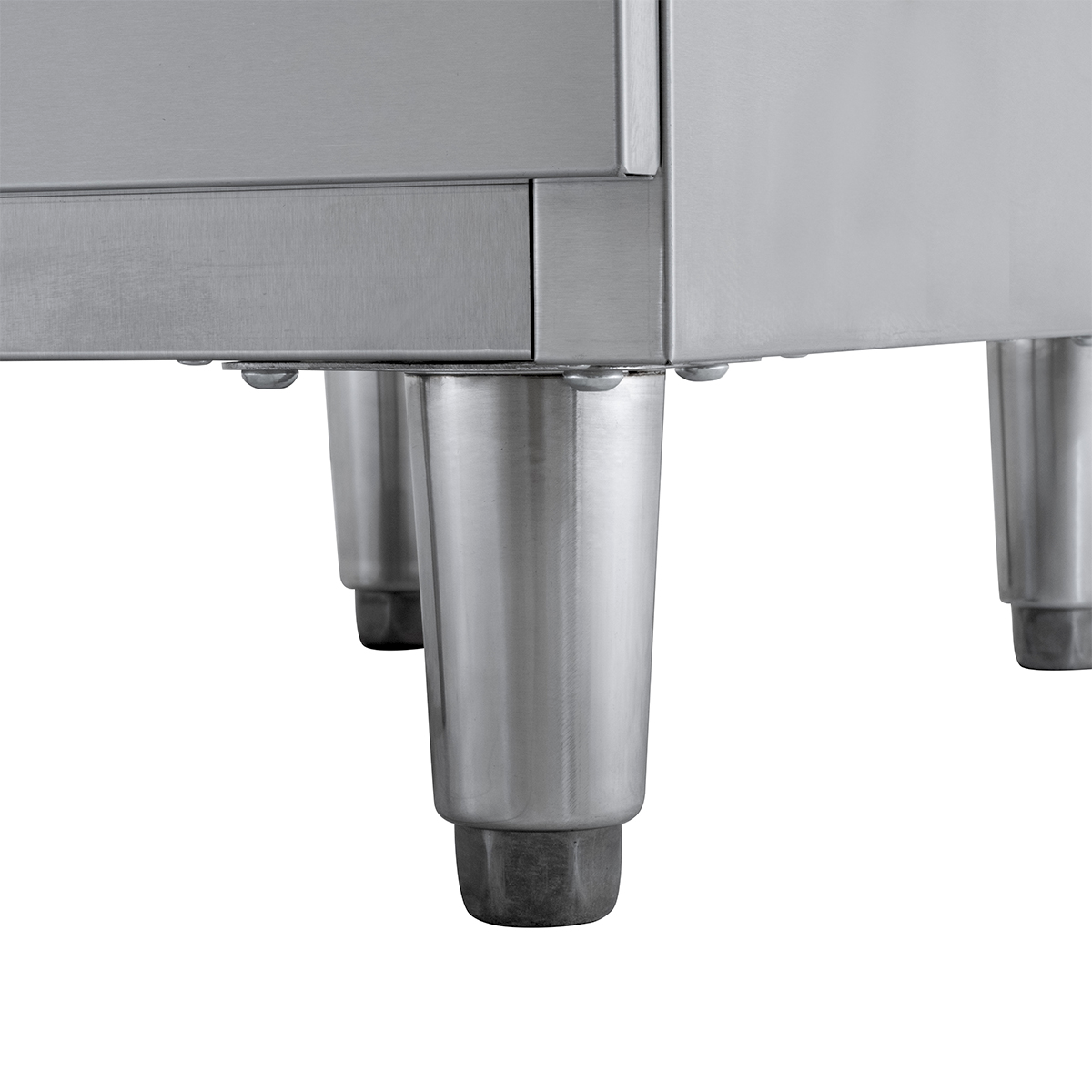 Meuble à tiroirs en acier inoxydable BASIC, 3 tiroirs, unité 700, AISI 201