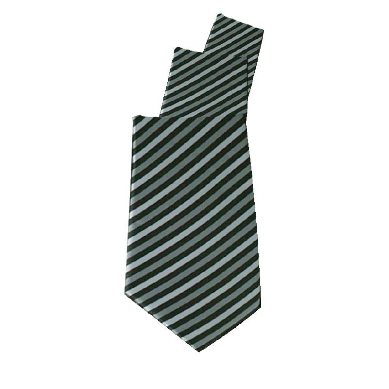 Uniform Works Krawatte Grau gestreift