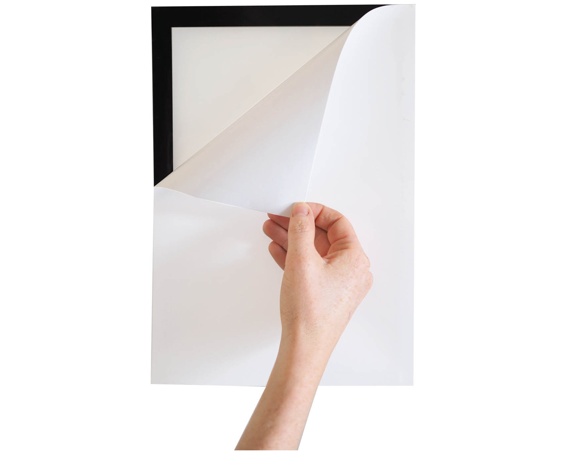 Inforahmen A5 - Selbstklebend - Rahmen rot - 2 Stück