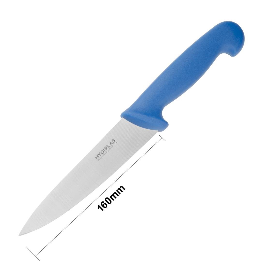 Couteau de cuisine Hygiplas bleu 159mm