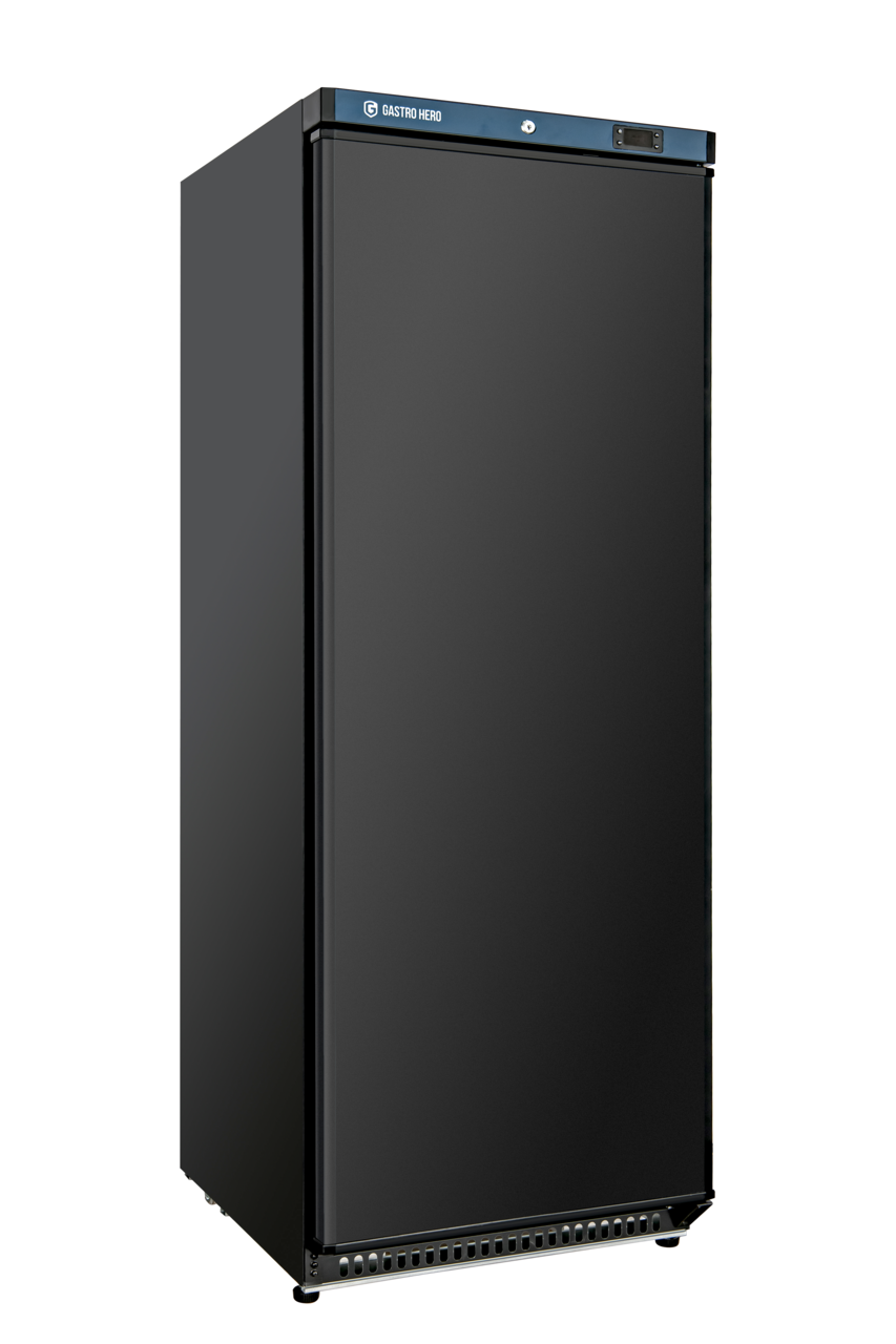 Lagertiefkühlschrank ECO 600, Innenraum aus Kunststoff, schwarz