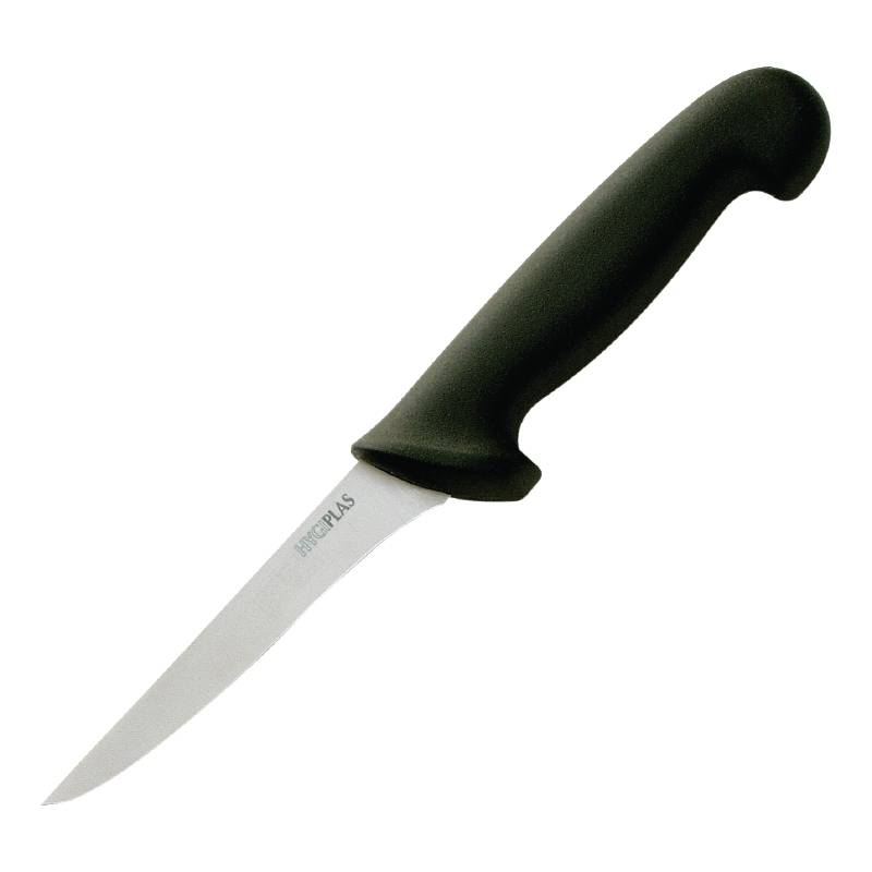 Couteau à Désosser Hygiplas - Lame 125mm - Manche Noir