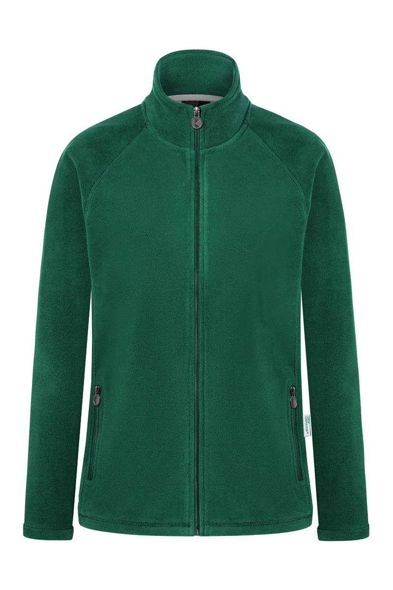 Dames Fleece Werkjas/Warmer, Gemaakt Van Duurzaam Materiaal - Bosgroen - 2XL
