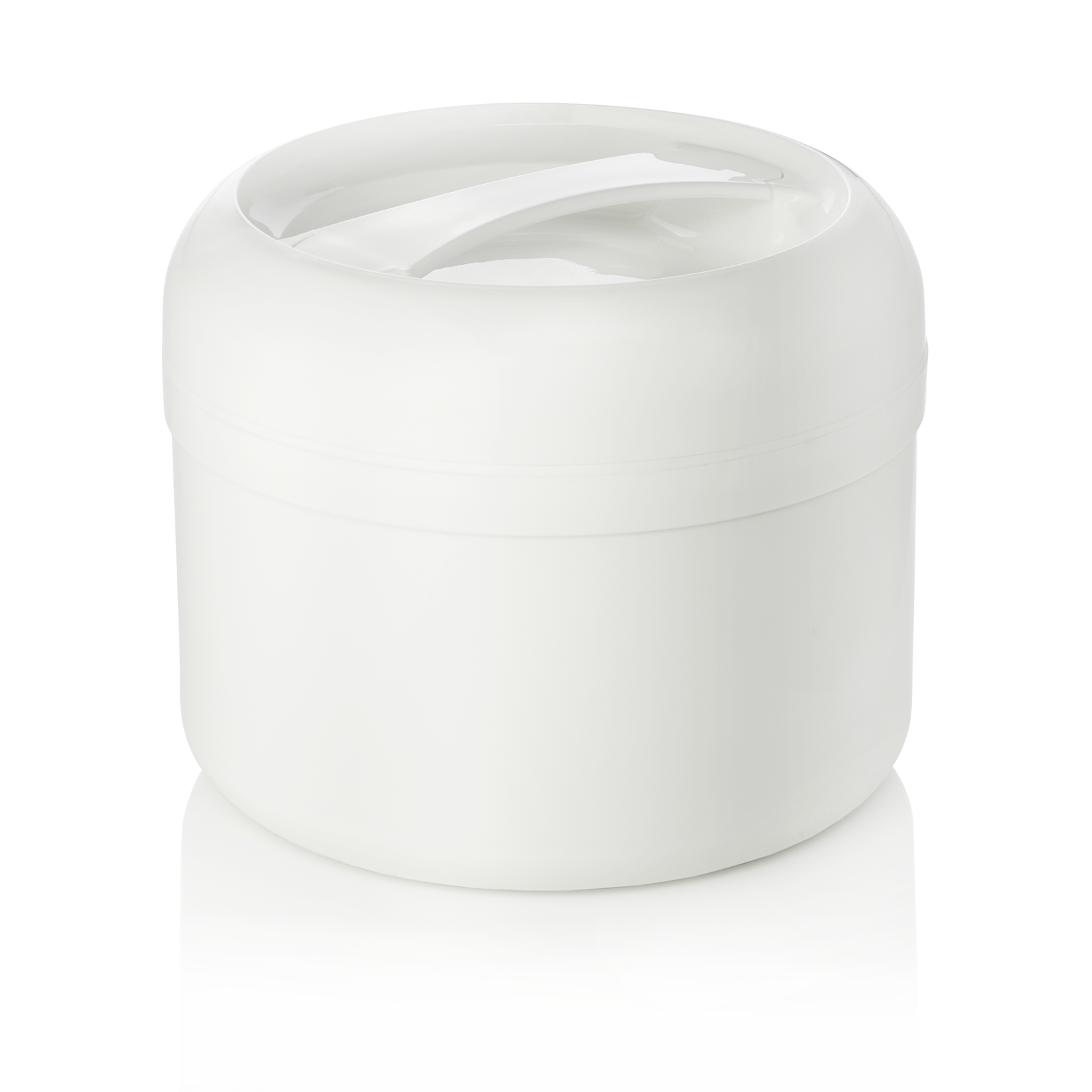 Récipient isotherme de transport de repas, 3 litres, avec insert alimentaire, diamètre 21 cm, en plastique.