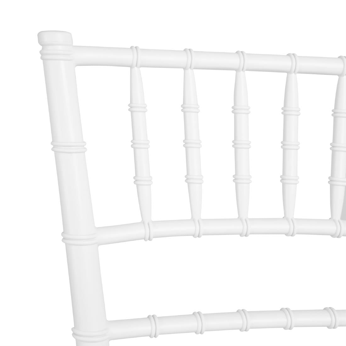 Chaises Bolero Chiavari en polypropylène blanches (lot de 4)