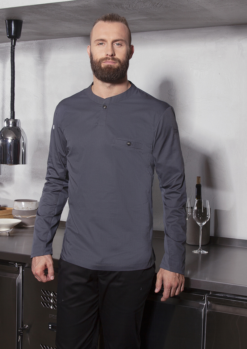 Langarm Arbeitsshirt Performance - Anthrazit - XL
