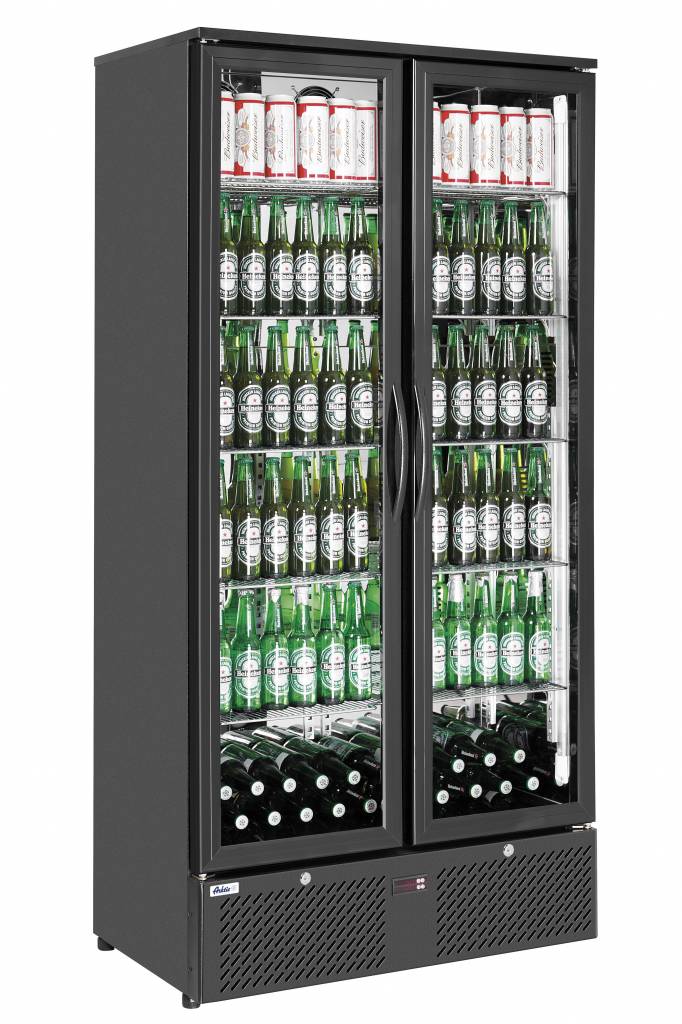Réfrigérateur de Bar | Modèle Haut | Double Porte en Verre | 458 Litres | Verre Trempé | 900x545x(H)1820mm