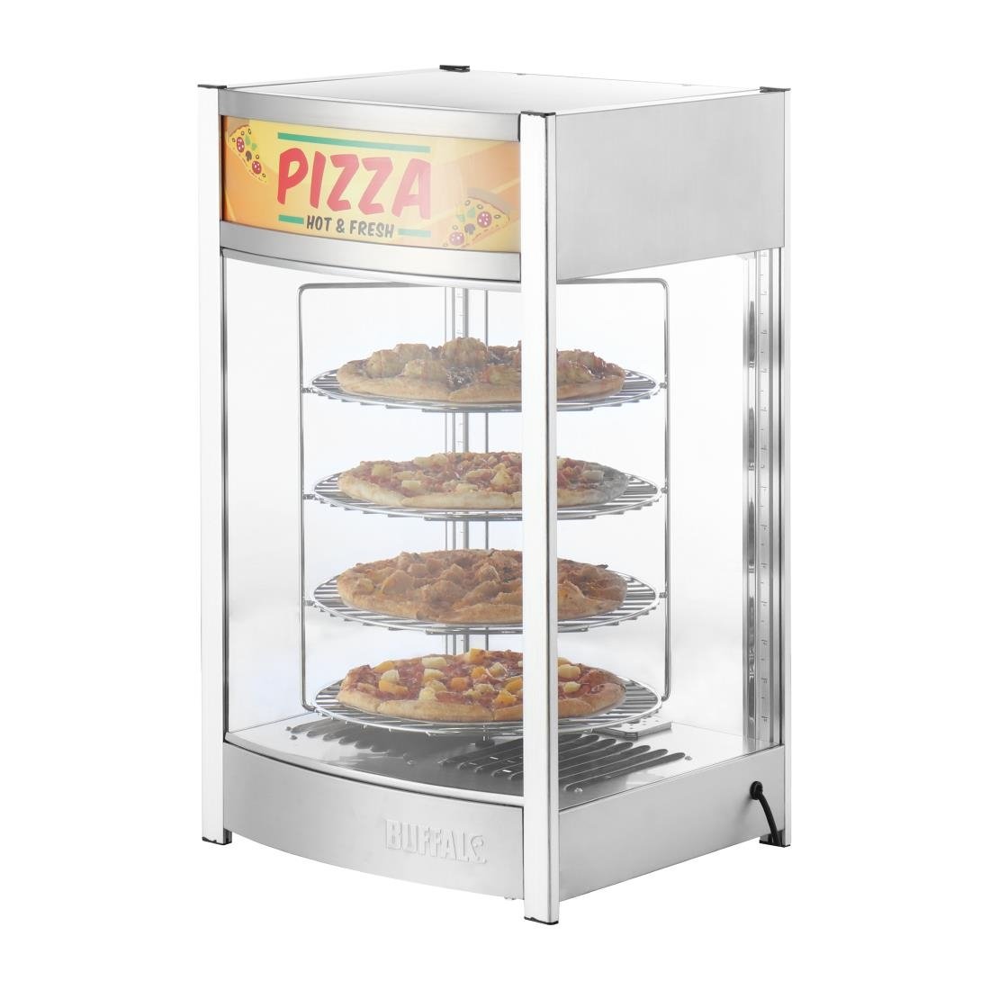 Buffalo 4 Etagen Beheizte Pizza Präsentationsvitrine