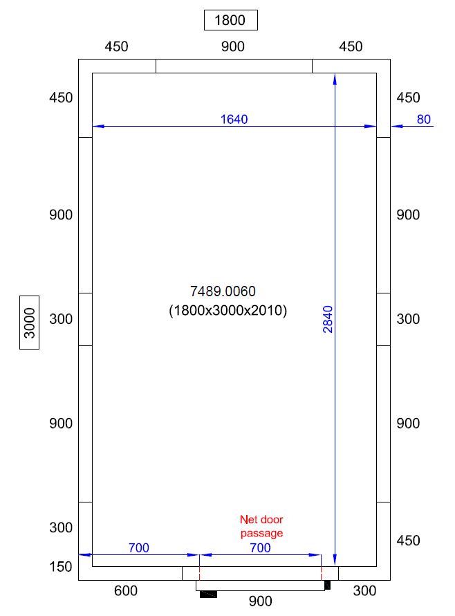 Kühl Und Frierzell 1800X3000X2010
