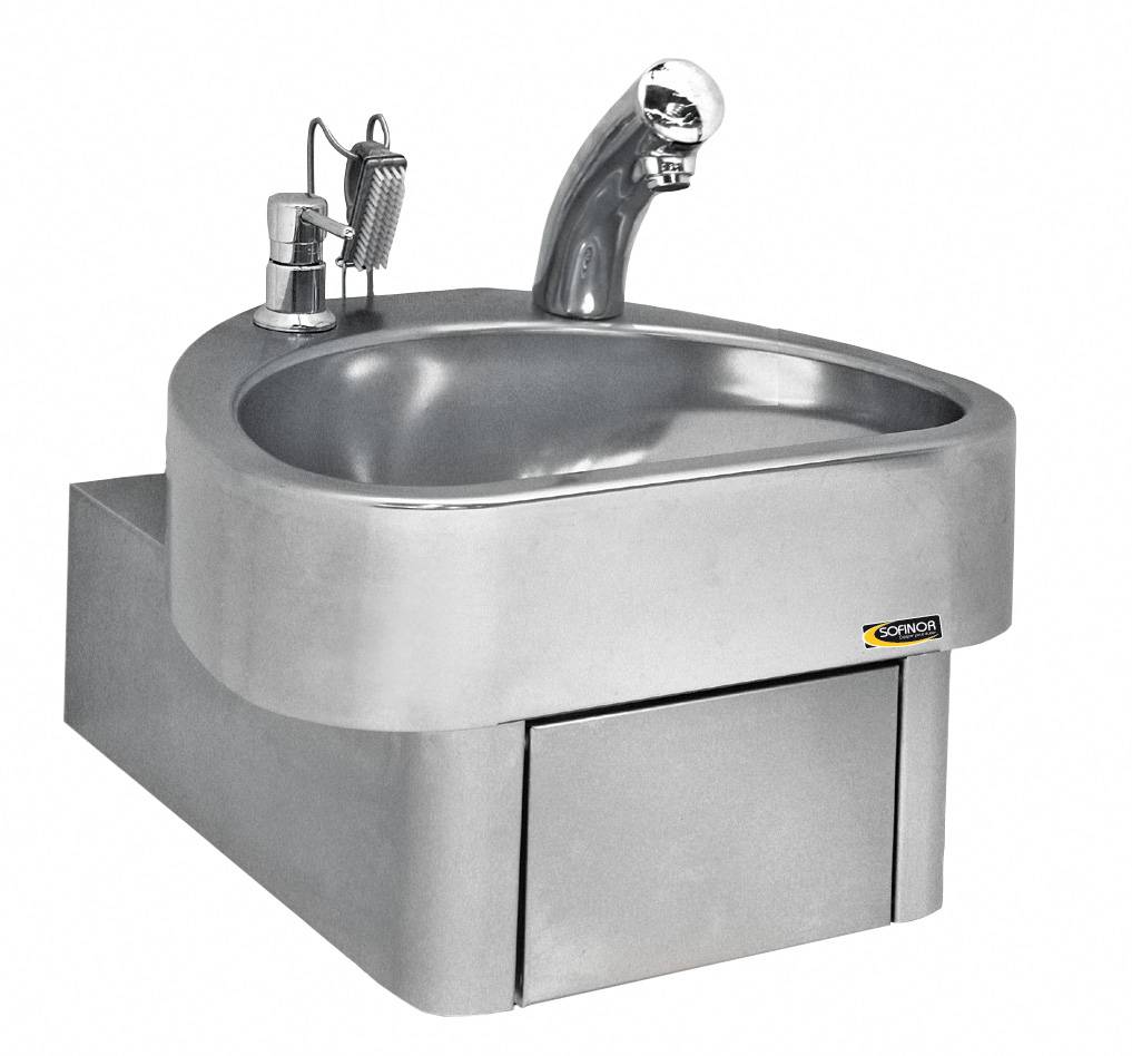 Edelstahl Handwaschbecken | Elektronisch | Clinium | Deluxe | 460x436x270mm