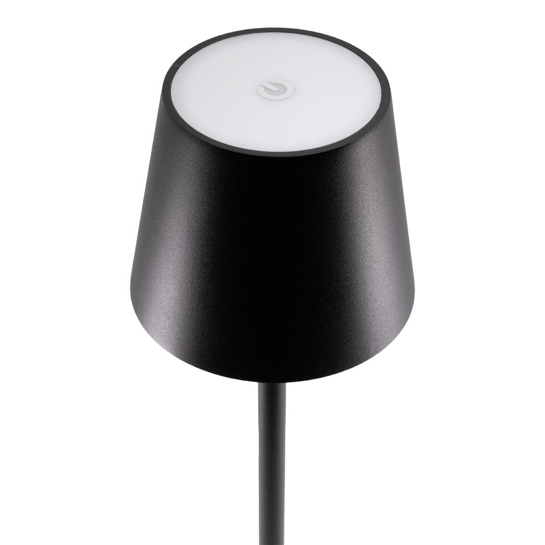 Lampe de table LED noire à intensité variable Securit Feline avec câble de chargement magnétique