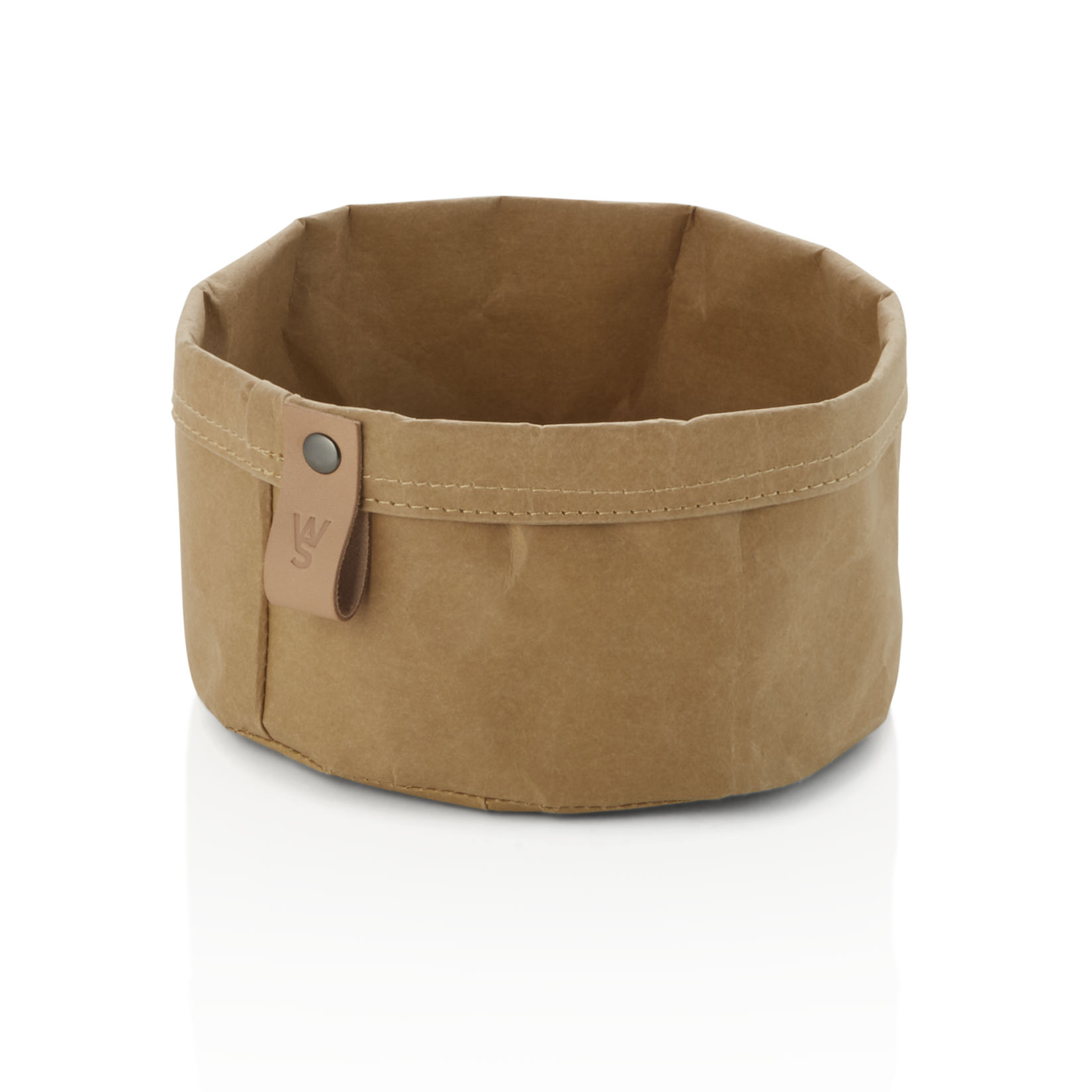 Broodzak CRAFT & CRUMBLE, Ø 17 cm, hoogte 11 cm, khaki, kraftpapier