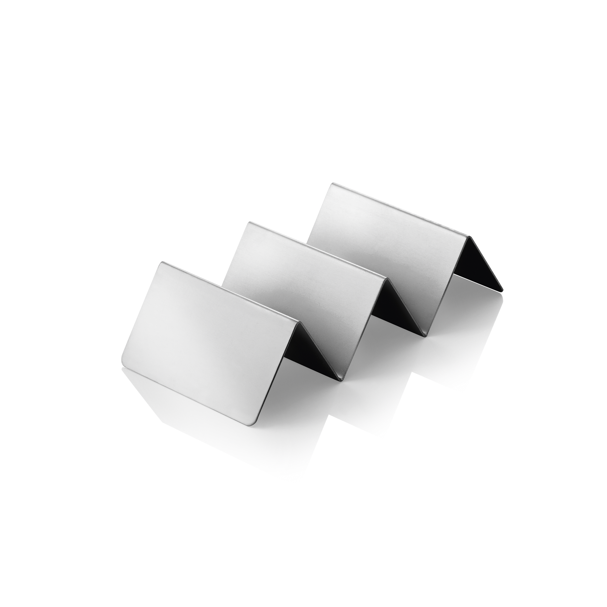 Presentoir à snacks avec 2 étagères, 21 x 10 x 5 cm, acier inoxydable