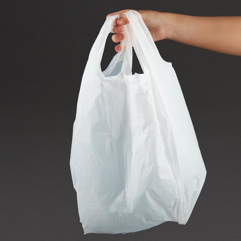 Grands sacs en plastique blanc | 1000 pièces
