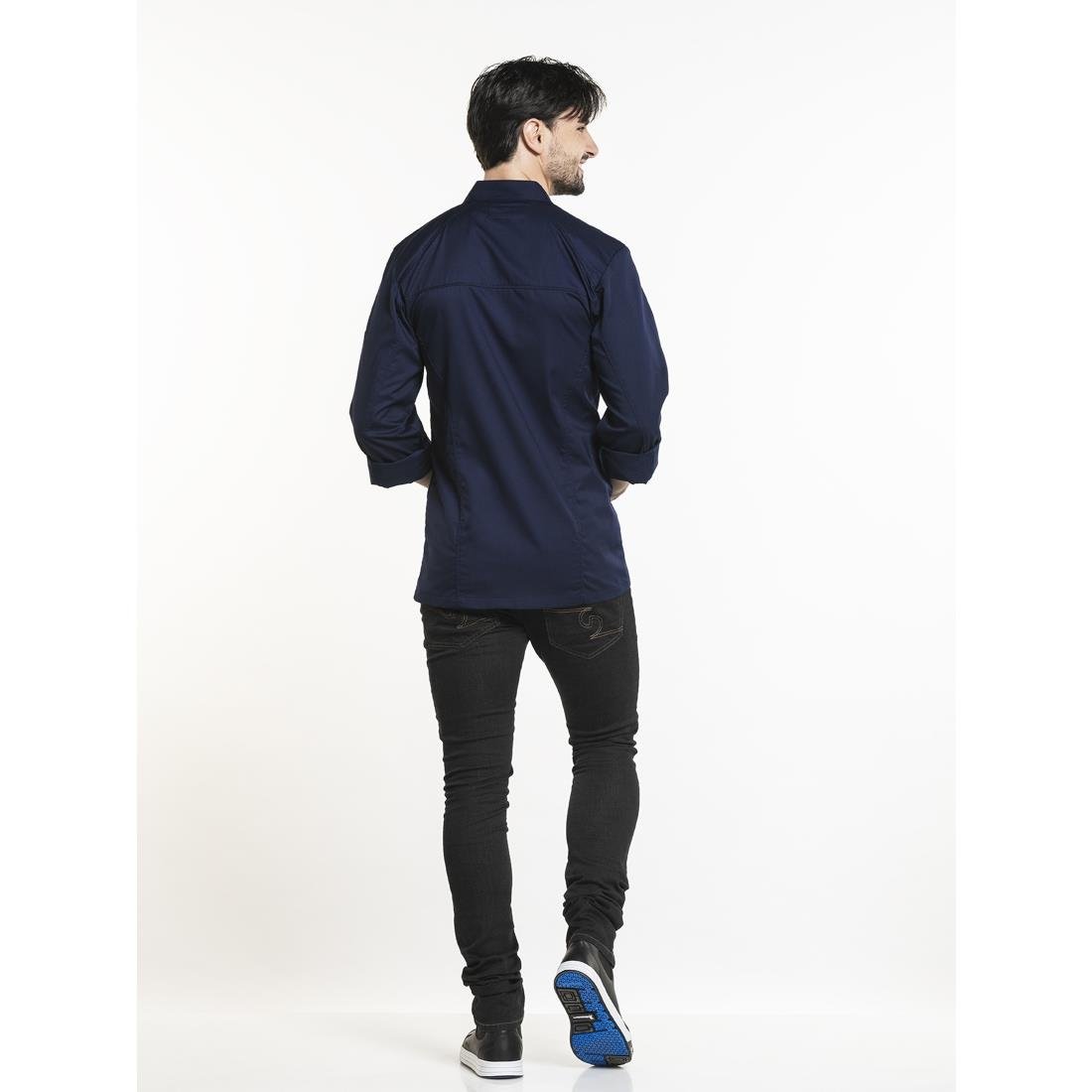 Veste de cuisine Chaud Devant Salerno bleue taille L