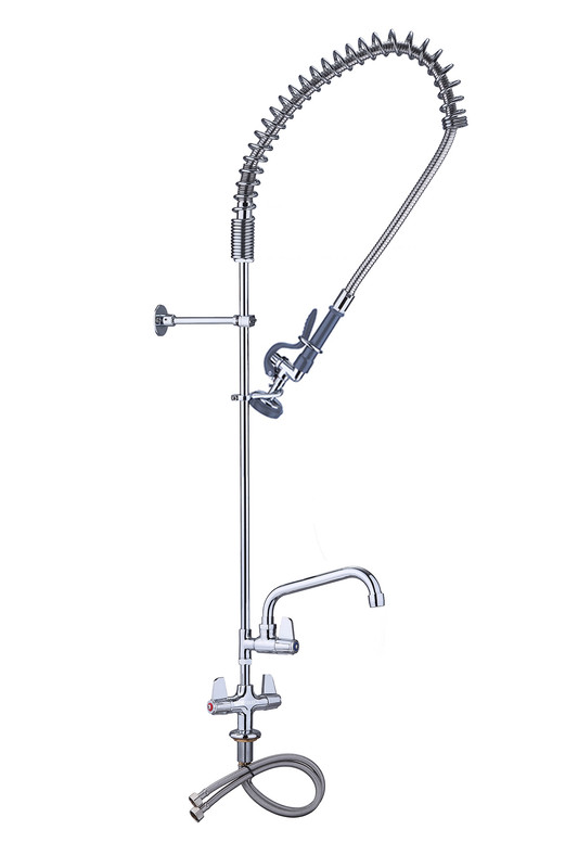 Voorspoeldouche met Zwenkkraan - Ééngats - 1200mm