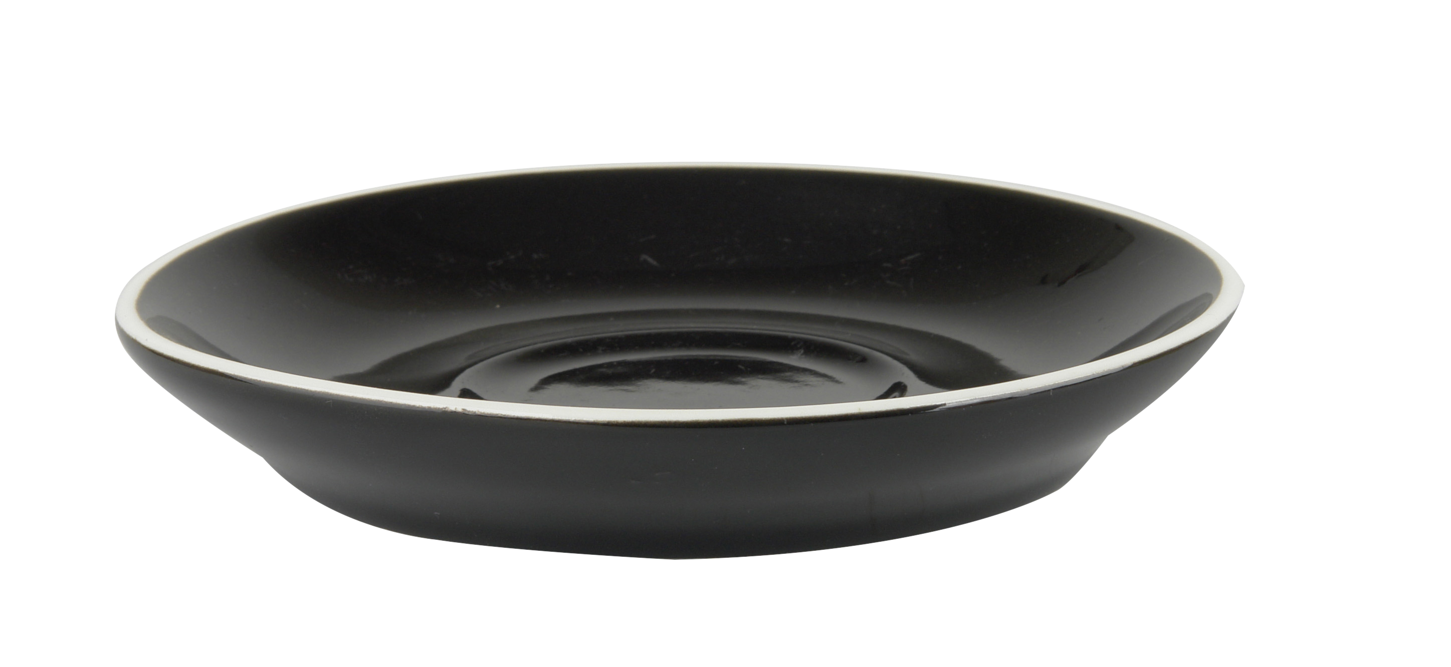 Cappuccinoschotel Colors 14 cm Zwart Porselein