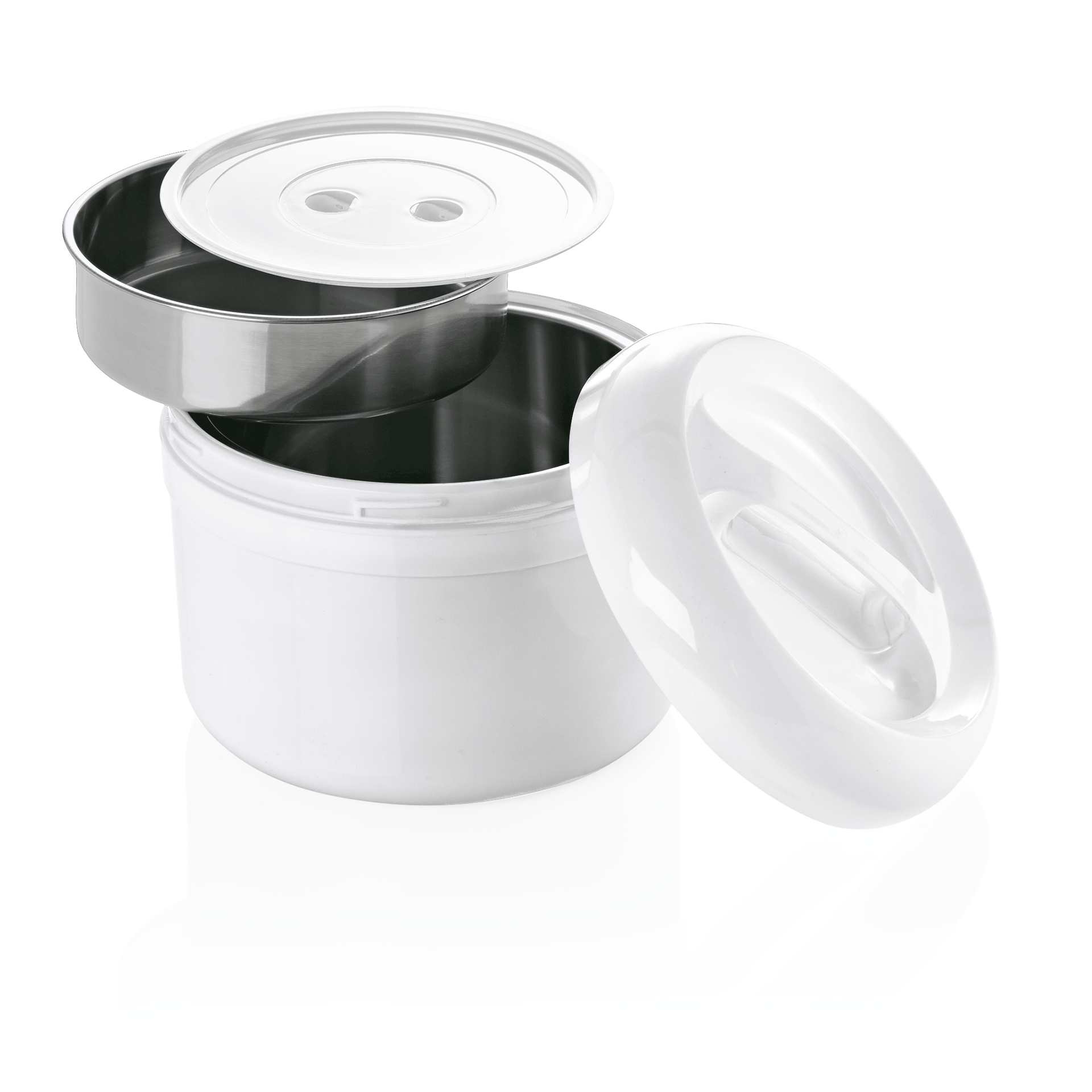 Conteneur isotherme pour le transport des repas, 2 litres, avec insert alimentaire, Ø 21 cm, plastique