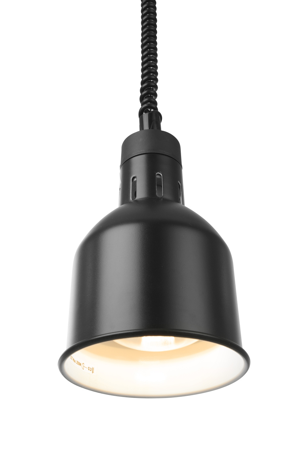 Warmtelamp Verstelbaar Cilindrisch | Zwart Model | 250 W  | 175x(H)250mm