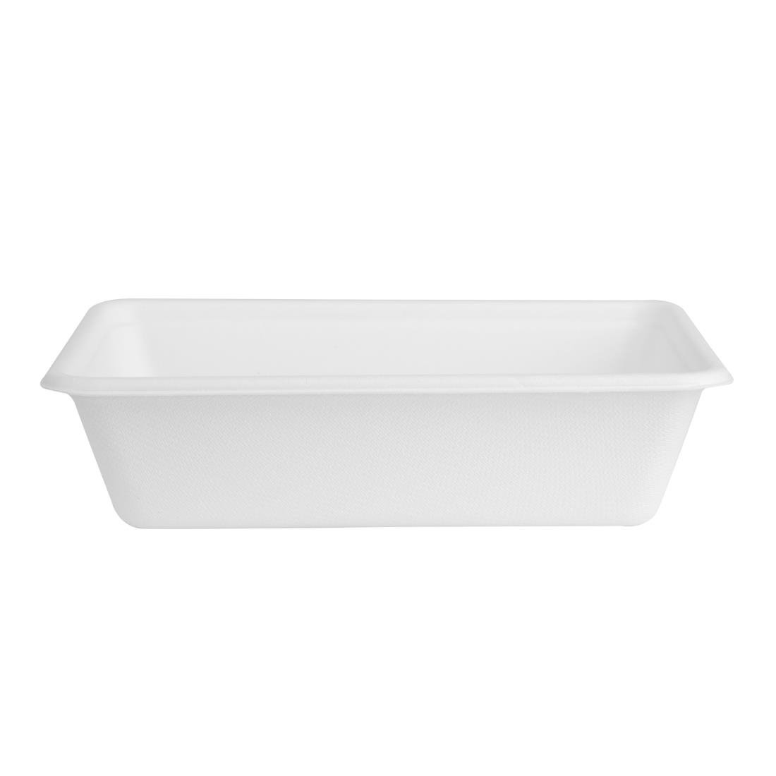 Fiesta composteerbare bagasse voedsel container basissen 650ml (pak van 100)