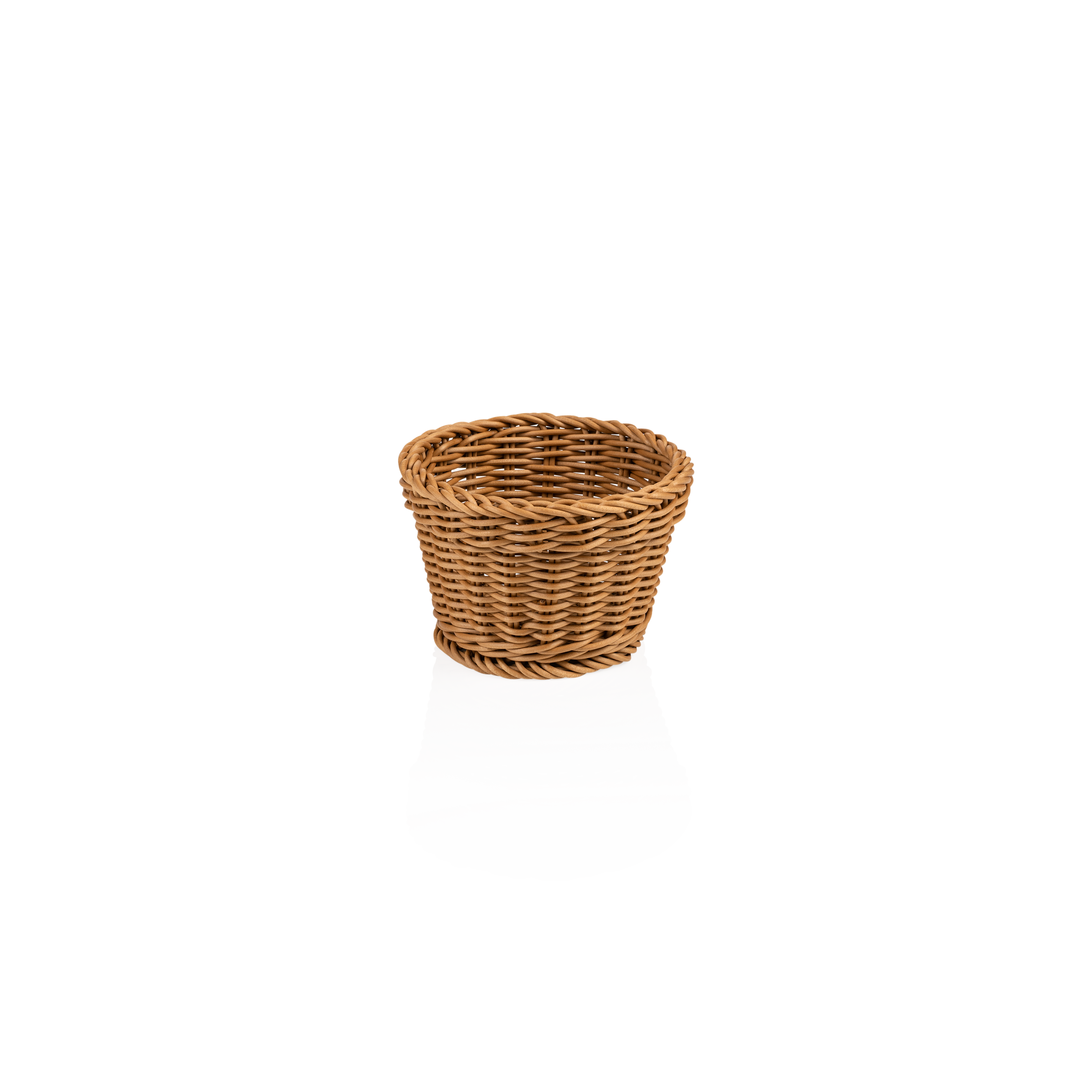 Mand WEAVER PRO tafelkorven, Ø 13 cm, hoogte 10 cm, ovaal, beige, polypropyleen