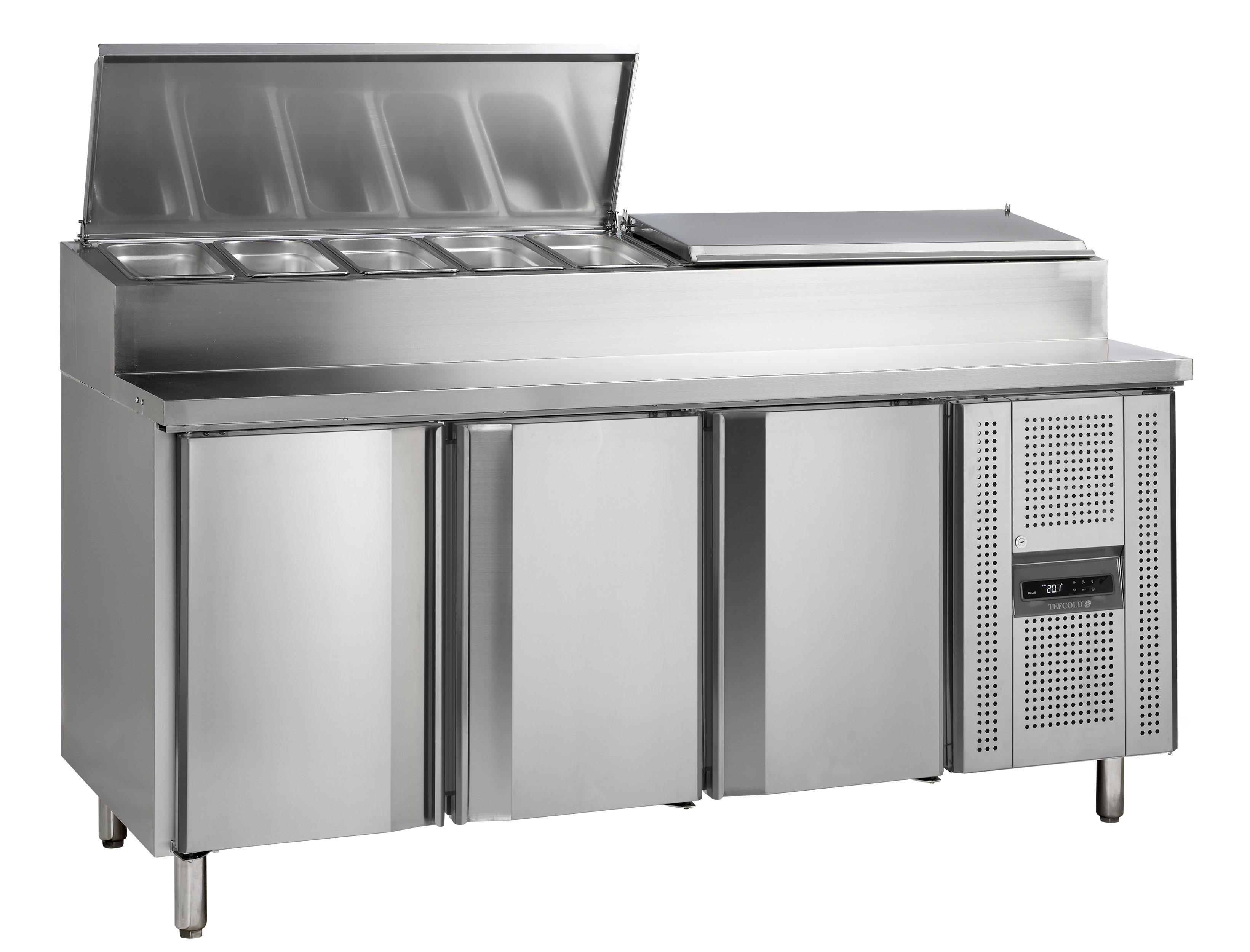 Comptoir de préparation de sandwichs TEFCOLD, GN 1/1 - SS7300