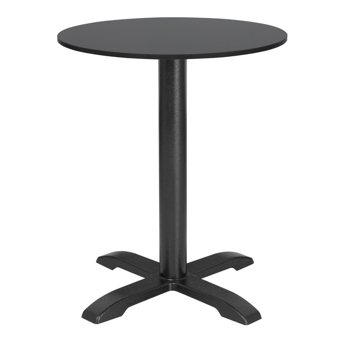 Plateau de table d'extérieur rond noir mat Bolero 600 mm