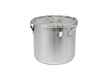 Thermosteel Soepcontainer | 25 liter | Zijdelingse handvatten | Dubbelwandig RVS AISI 304 | Stapelbaar | Ø36cm x (h)35cm