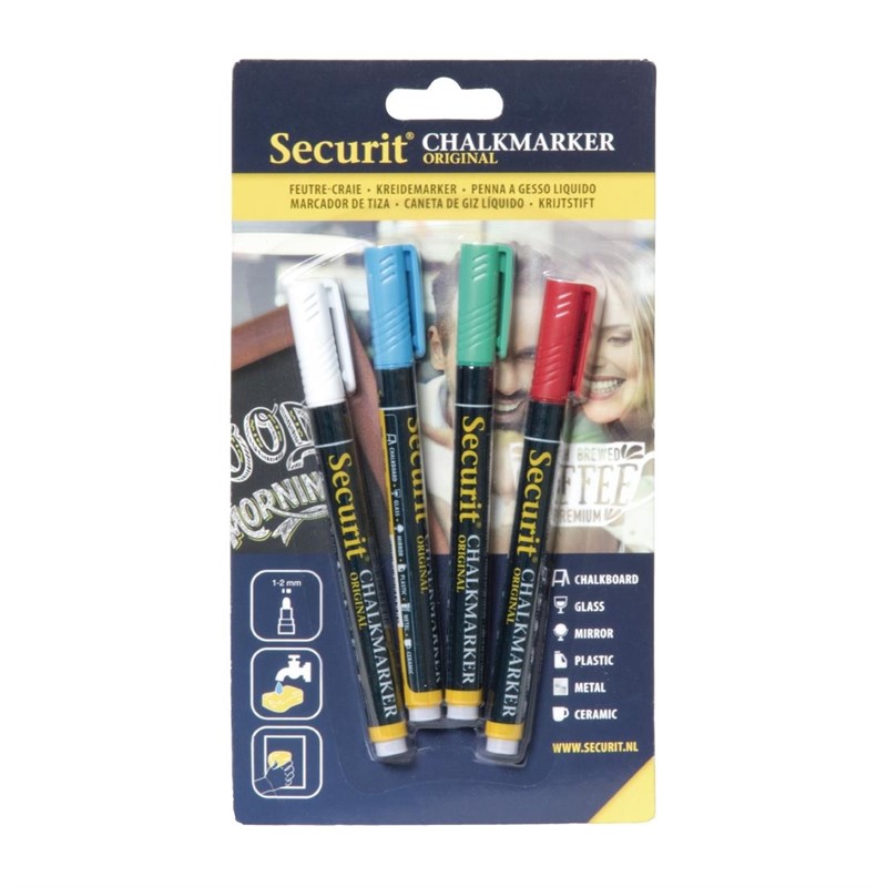 Securit wisbare krijtstiften 2mm assorti