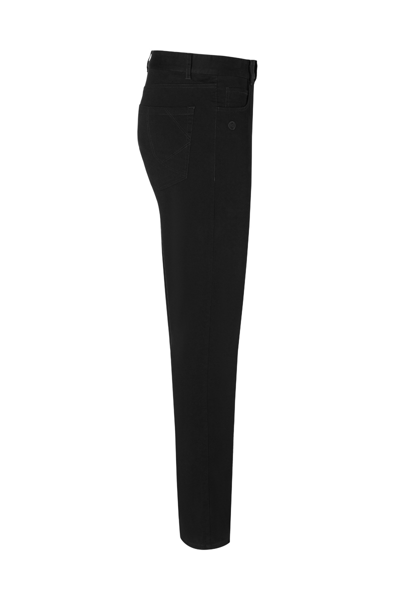 Herren 5-Pocket-Hose Classic-Stretch - Schwarz - 48/l