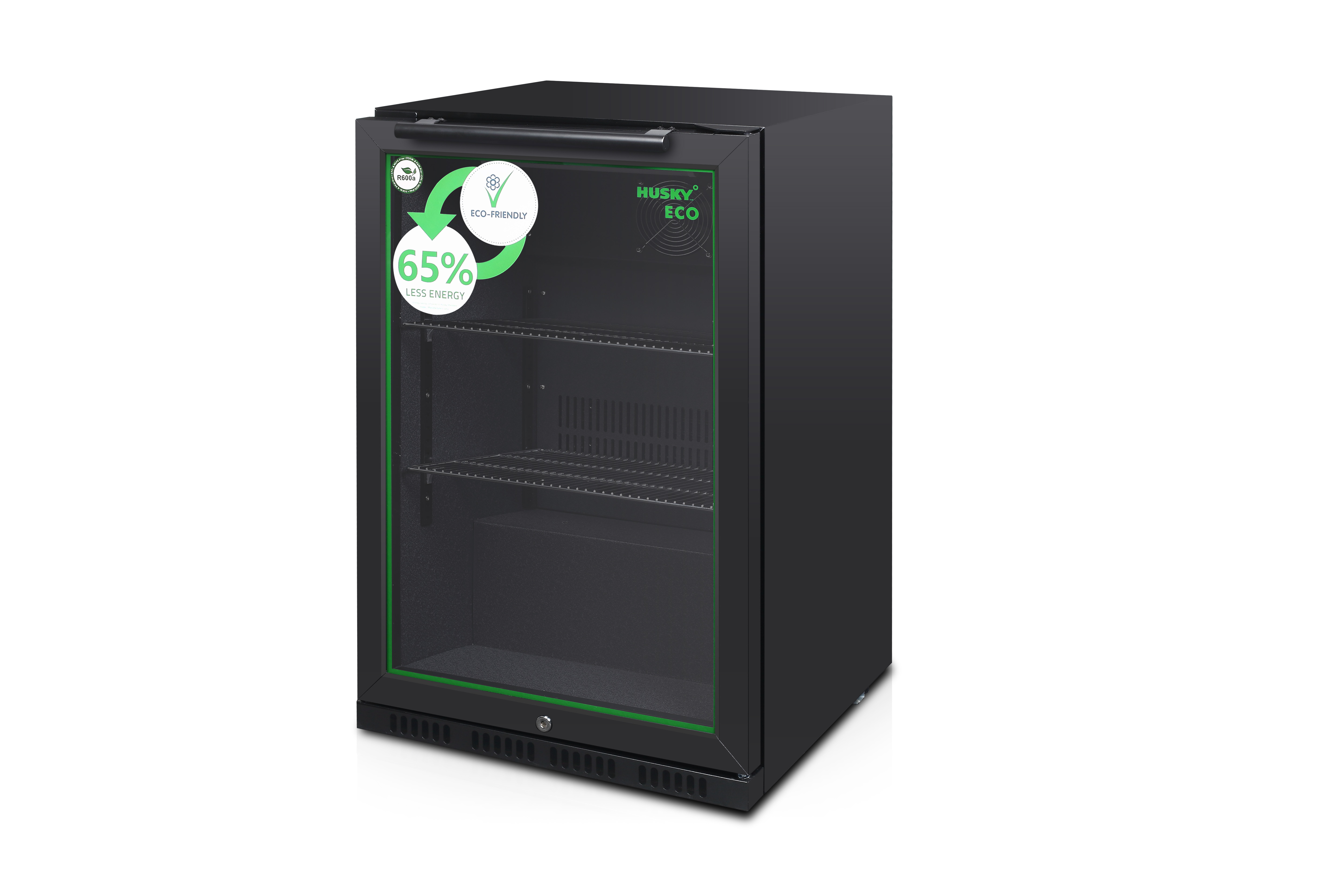 Backbar Koeler - Zwart - 1 Deurs - Zwart - Husky