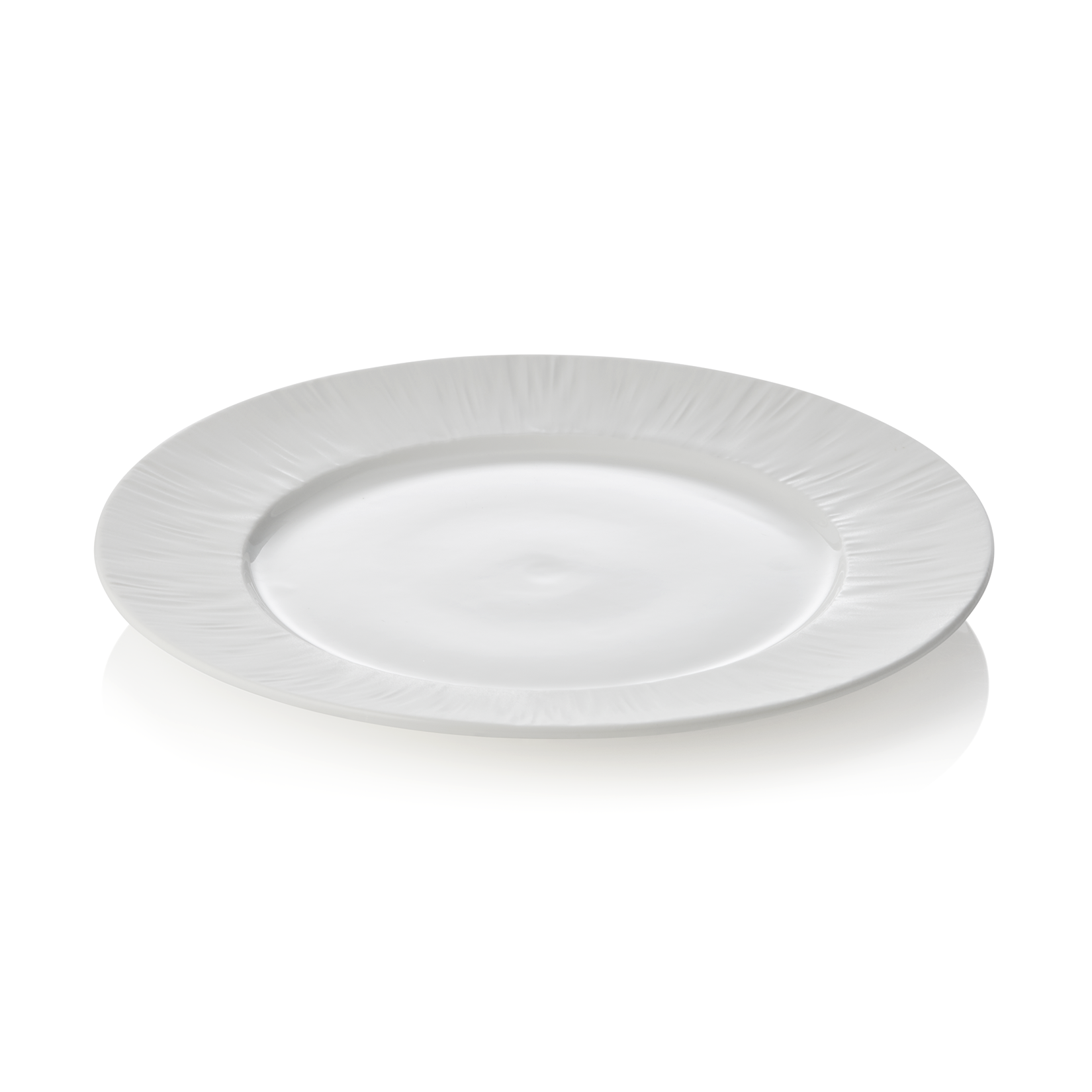 Bordenset MAYA SHIRO, plat, Ø 27 cm, wit, Set van 2 stuks, Porselein