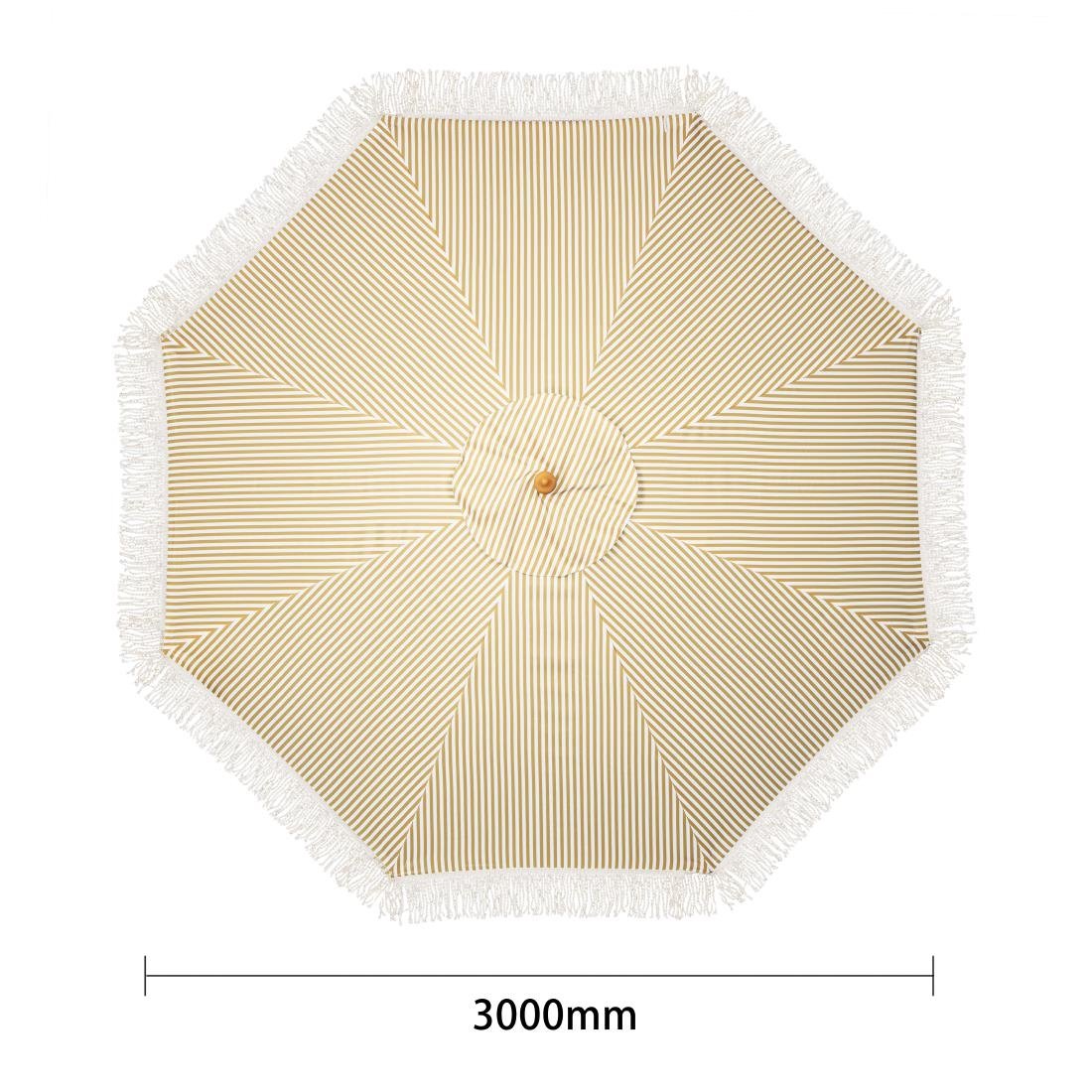 Parasol rond à rayures Bolero Sicile 2,5m 