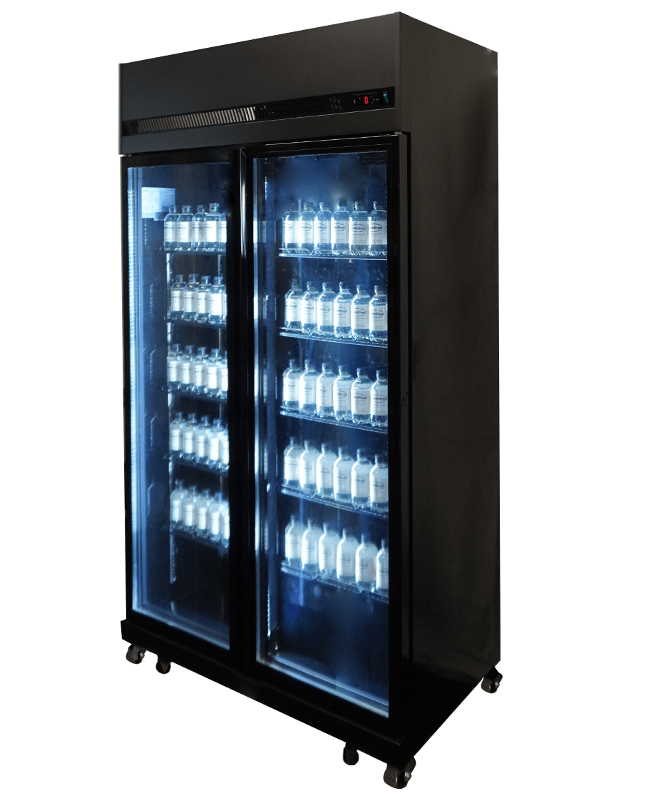 Koelkast 2 Glasdeuren Zwart Irm-770R Bl Koelkast 2 Glasdeuren Zwart Irm-770R Bl