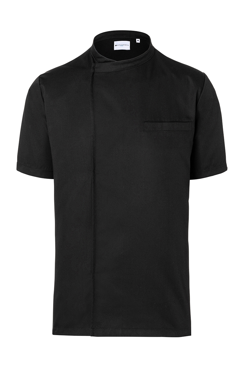 Chemise de cuisine manches courtes à enfiler Basic - Noir - L