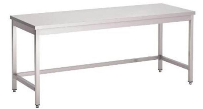 RVS Werktafel Zonder Schap | Diepte 70cm | 1000mm