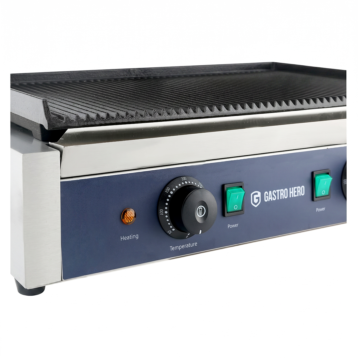Elektro-Kontaktgrill ECO 2 x 1,8 kW, gerillt