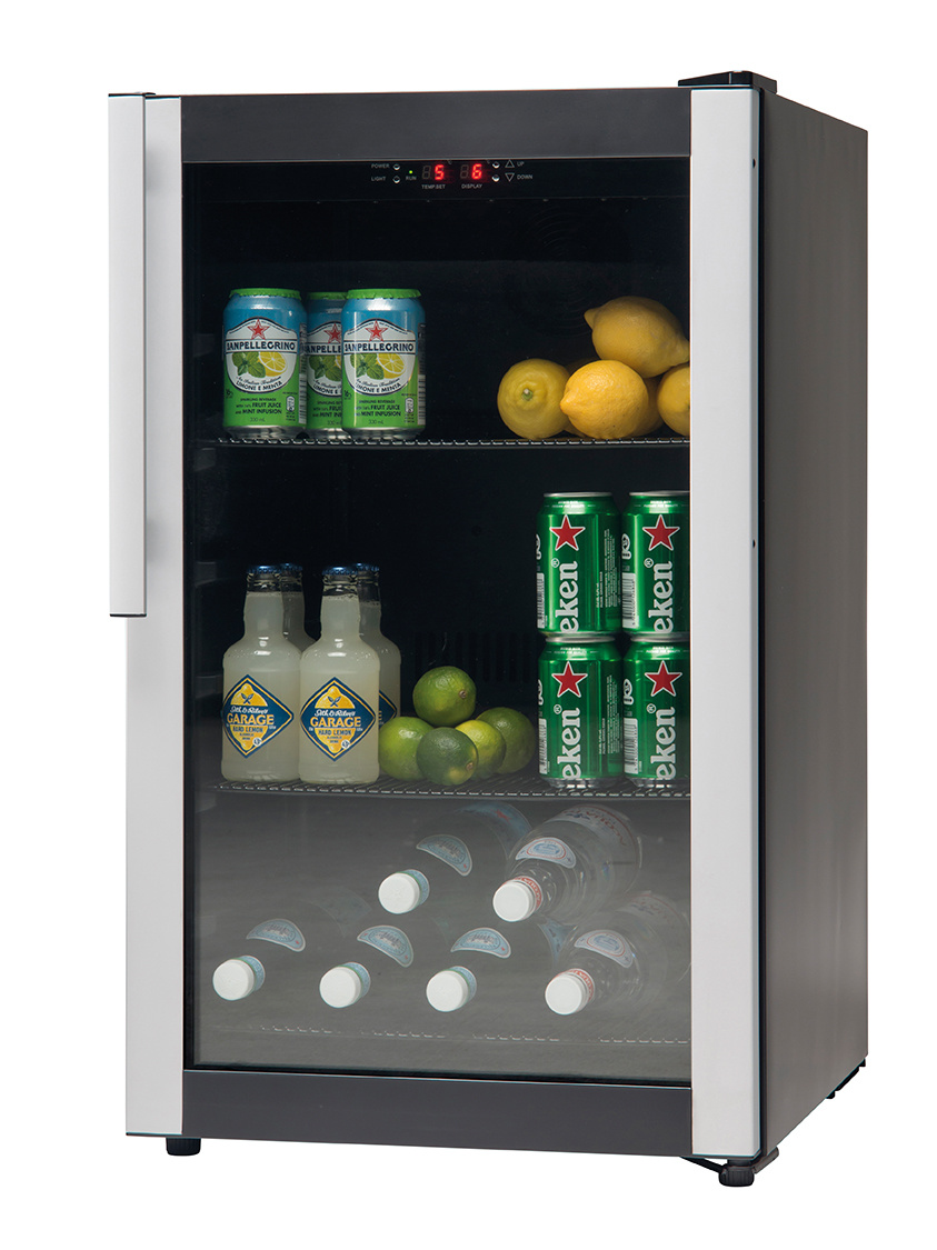 Kühlschrank mit Glastür | M 85 | 125 Liter | 493x625x (H) 841mm