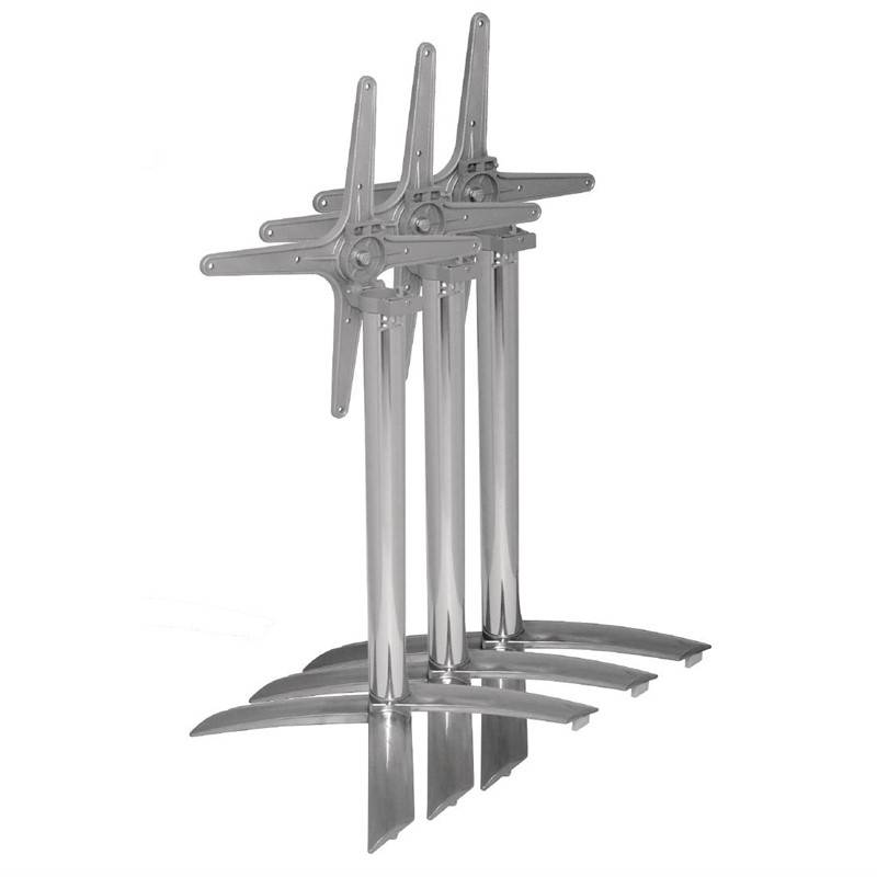 Bolero klaptafelpoot | Aluminium | Hoogte 680mm