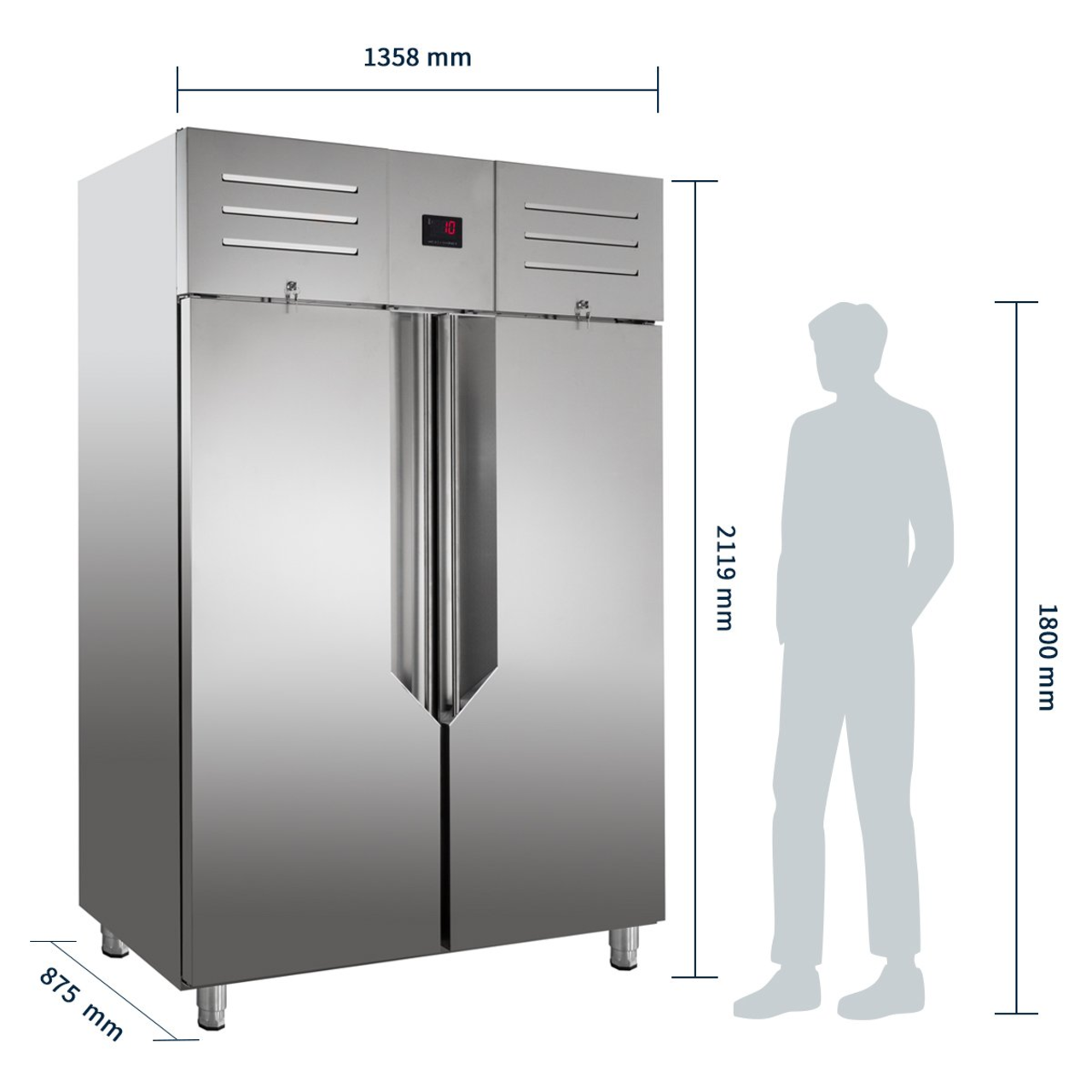 Armoire réfrigérée professionnelle Avantis 1400 GN 2/1