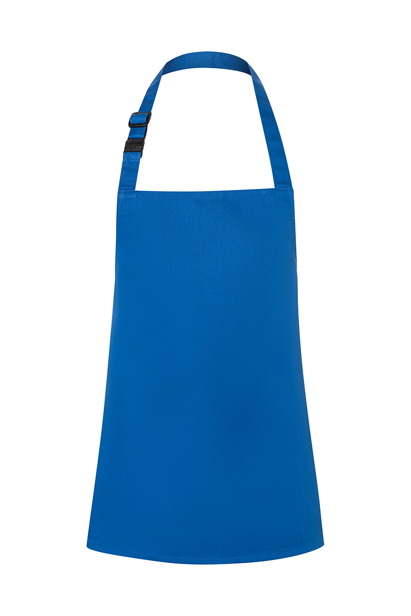 Tablier à bavette Basic avec boucle pour enfants - Bleu - S